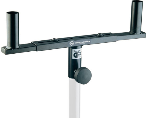 Gabel für Lautsprecherstativ, 2 x 25Kg belastbar, K&M 24105